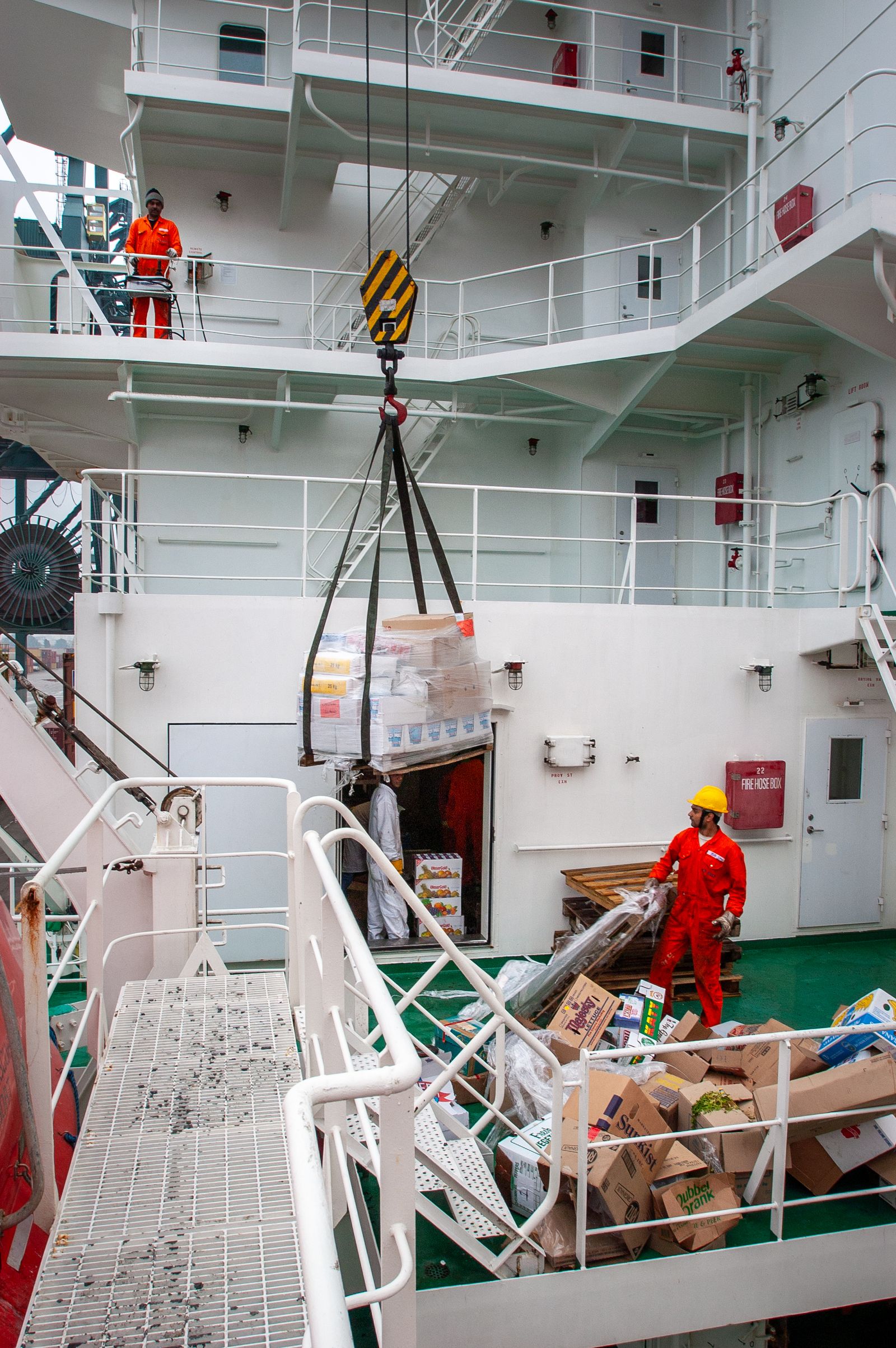 Shipboard supply handling